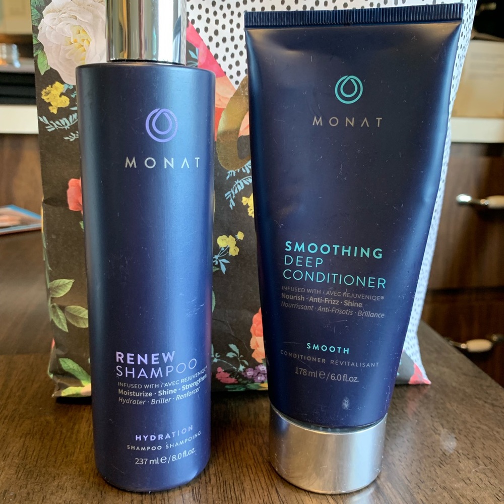 Monat shampoo and conditioner